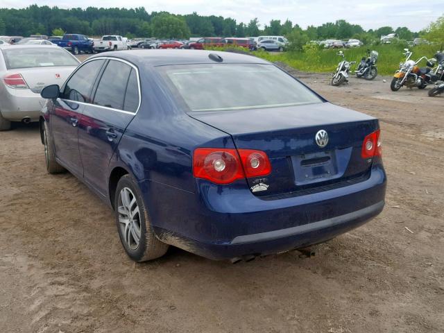 3VWST71K06M719714 - 2006 VOLKSWAGEN JETTA TDI BLUE photo 3