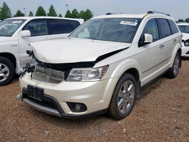 3C4PDCDG9ET104797 - 2014 DODGE JOURNEY LI WHITE photo 2