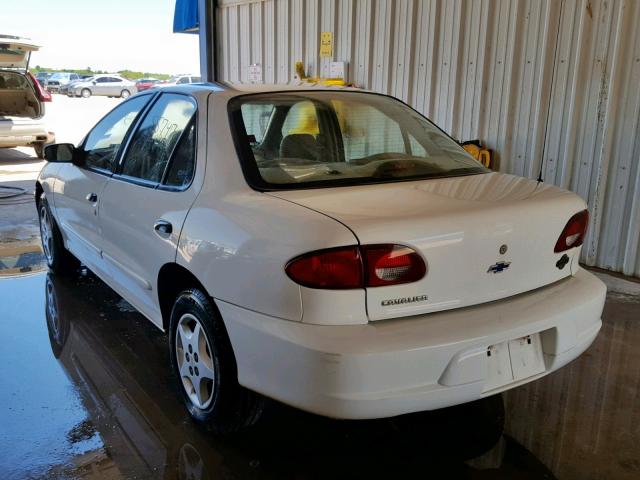 1G1JC524217273189 - 2001 CHEVROLET CAVALIER B WHITE photo 3