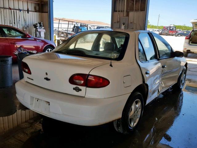 1G1JC524217273189 - 2001 CHEVROLET CAVALIER B WHITE photo 4