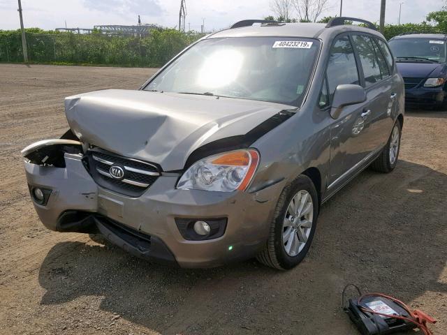 KNAHH8A80A7308239 - 2010 KIA RONDO EX GRAY photo 2