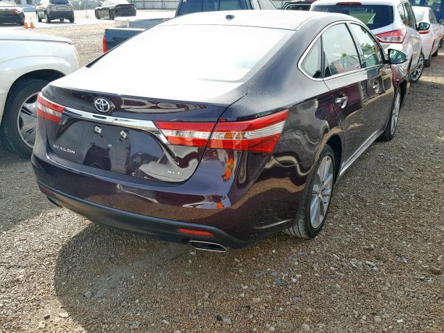 4T1BK1EB0EU129838 - 2014 TOYOTA AVALON BAS BURGUNDY photo 4