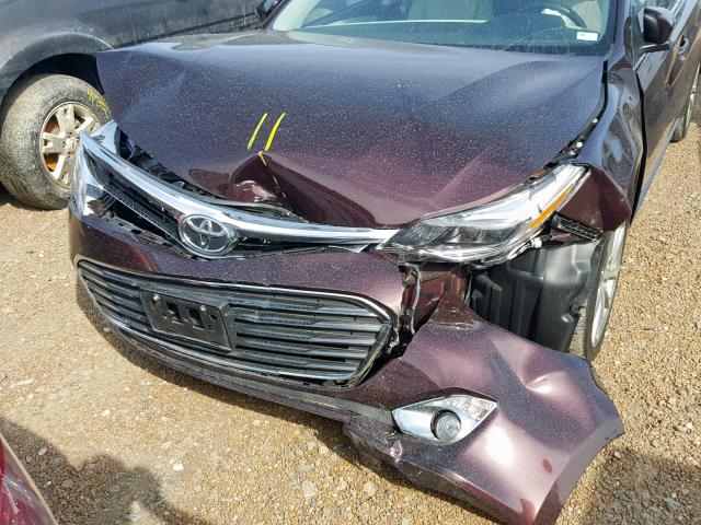 4T1BK1EB0EU129838 - 2014 TOYOTA AVALON BAS BURGUNDY photo 7