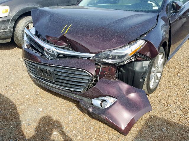 4T1BK1EB0EU129838 - 2014 TOYOTA AVALON BAS BURGUNDY photo 9