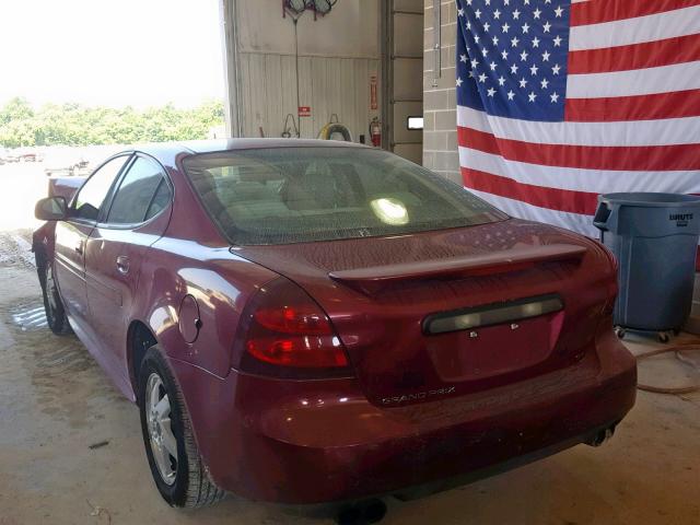 2G2WP522241199519 - 2004 PONTIAC GRAND PRIX RED photo 3