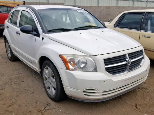 1B3HB48B37D403629 - 2007 DODGE CALIBER SX WHITE photo 1