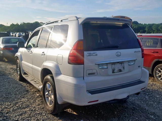 JTJBT20X050081532 - 2005 LEXUS GX 470 WHITE photo 3