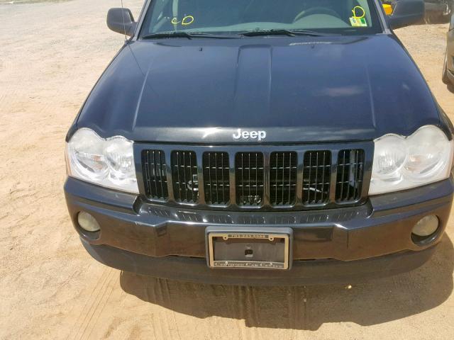 1J4GR48K35C579728 - 2005 JEEP GRAND CHER BLACK photo 7