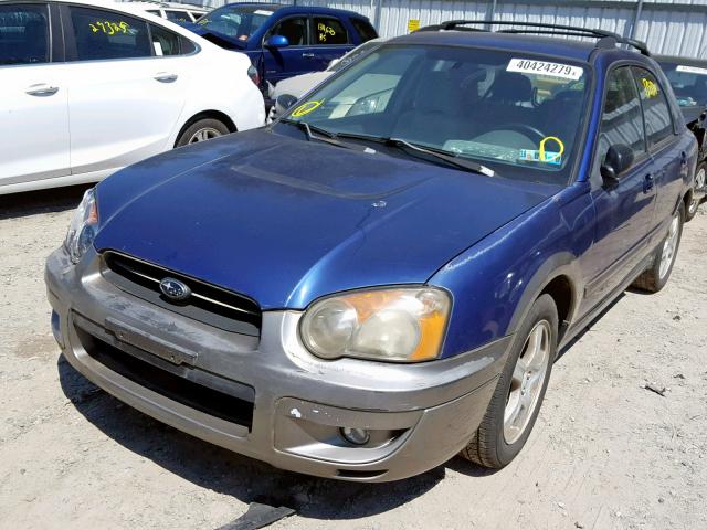 JF1GG68544H814324 - 2004 SUBARU IMPREZA OU BLUE photo 2