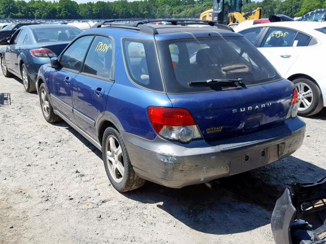 JF1GG68544H814324 - 2004 SUBARU IMPREZA OU BLUE photo 3