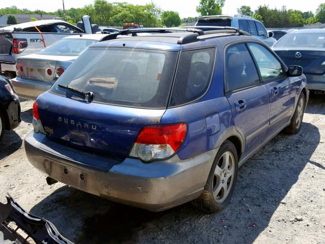 JF1GG68544H814324 - 2004 SUBARU IMPREZA OU BLUE photo 4