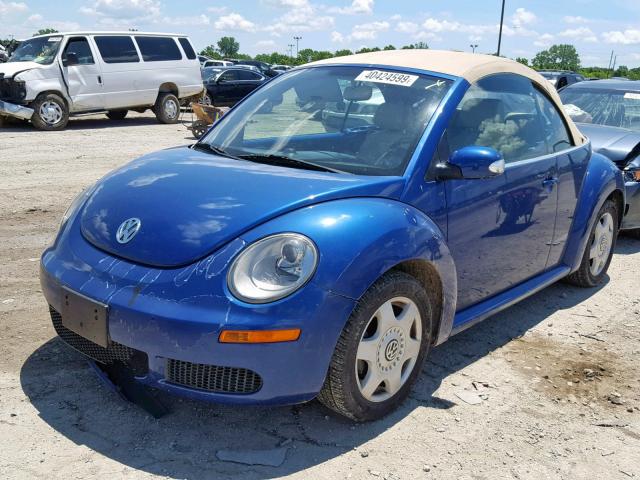3VWRF31Y28M404595 - 2008 VOLKSWAGEN NEW BEETLE Mavi foto 2