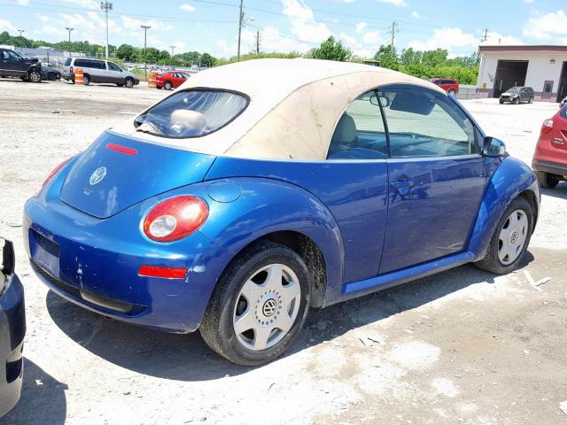 3VWRF31Y28M404595 - 2008 VOLKSWAGEN NEW BEETLE Mavi foto 4