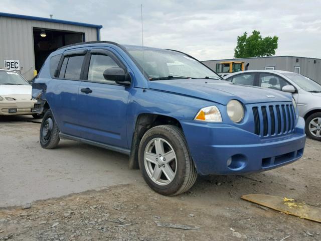 1J8FF47W47D137741 - 2007 JEEP COMPASS BLUE photo 1