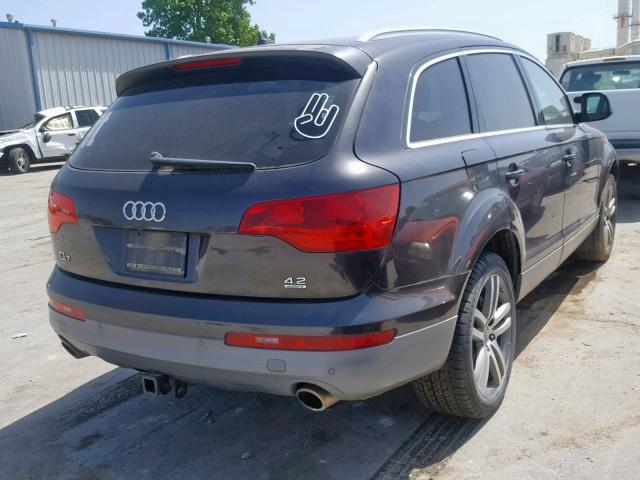 WA1AV74L07D066631 - 2007 AUDI Q7 4.2 QUA BLACK photo 4