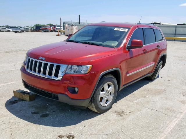 1J4RR4GG5BC514512 - 2011 JEEP GRAND CHER BURGUNDY photo 2