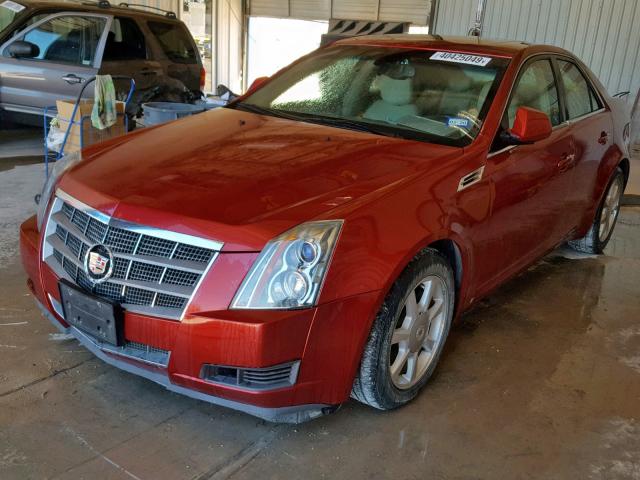 1G6DP57V980119031 - 2008 CADILLAC CTS HI FEA MAROON photo 2