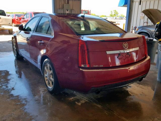 1G6DP57V980119031 - 2008 CADILLAC CTS HI FEA MAROON photo 3