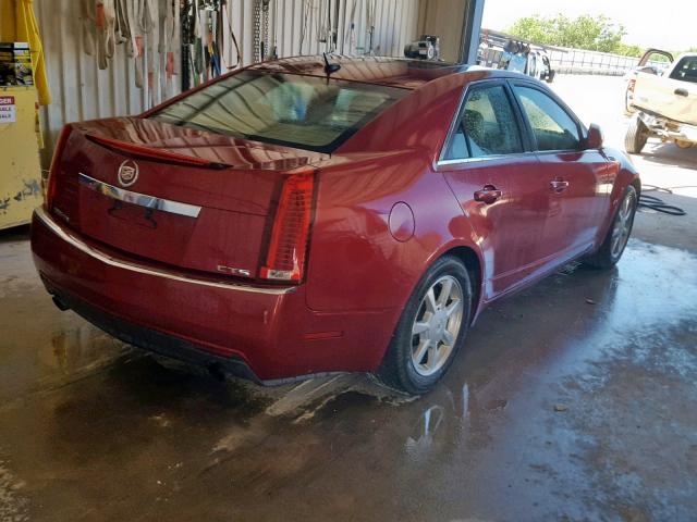 1G6DP57V980119031 - 2008 CADILLAC CTS HI FEA MAROON photo 4