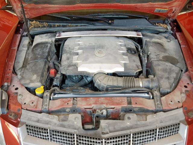 1G6DP57V980119031 - 2008 CADILLAC CTS HI FEA MAROON photo 7