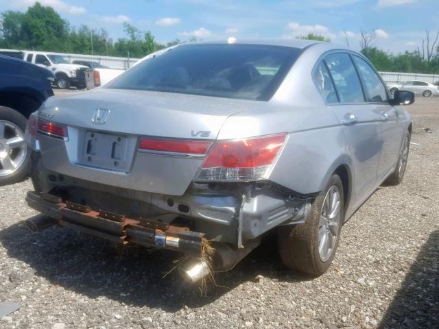 1HGCP3F85CA019800 - 2012 HONDA ACCORD EXL SILVER photo 4