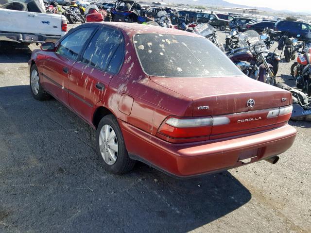 1NXBB02EXTZ460965 - 1996 TOYOTA COROLLA DX MAROON photo 3