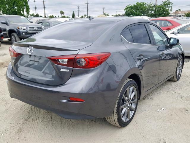 JM1BN1V37J1159497 - 2018 MAZDA 3 TOURING GRAY photo 4