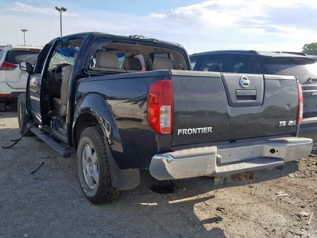 1N6AD07W66C411300 - 2006 NISSAN FRONTIER C BLACK photo 3