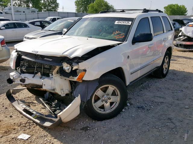 1J4HR58N05C639582 - 2005 JEEP GRAND CHER WHITE photo 2