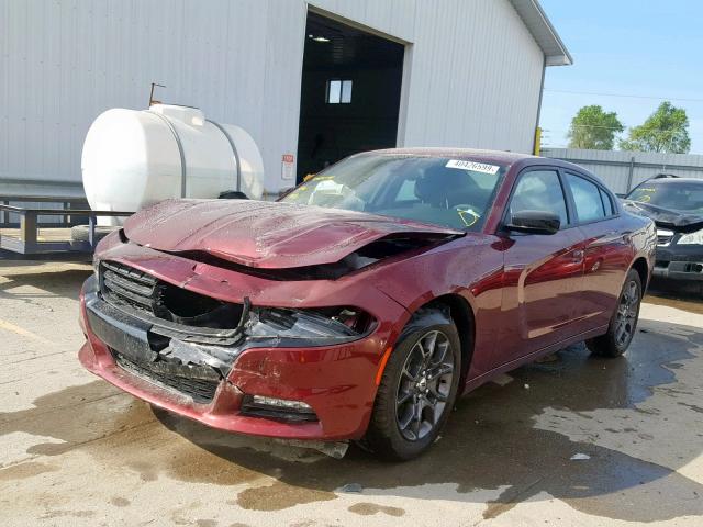 2C3CDXJG9JH231034 - 2018 DODGE CHARGER GT RED photo 2