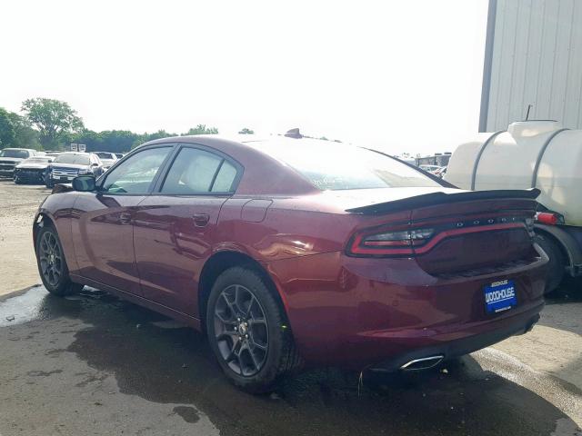 2C3CDXJG9JH231034 - 2018 DODGE CHARGER GT RED photo 3