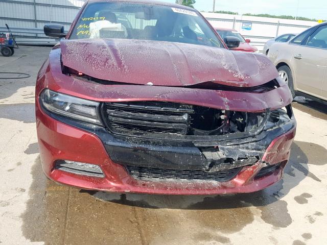 2C3CDXJG9JH231034 - 2018 DODGE CHARGER GT RED photo 9