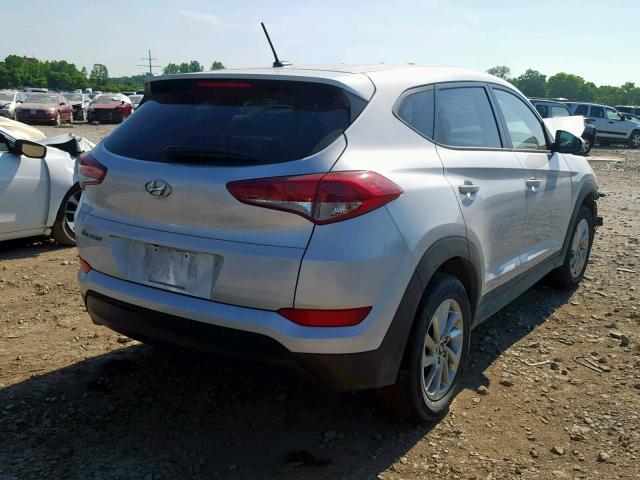 KM8J23A43GU165153 - 2016 HYUNDAI TUCSON SE SILVER photo 4