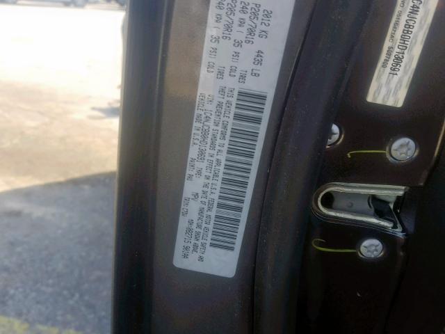 1C4NJCBB0HD130691 - 2017 JEEP COMPASS SP Сұр фото 10