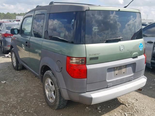 5J6YH18513L016075 - 2003 HONDA ELEMENT EX GREEN photo 3