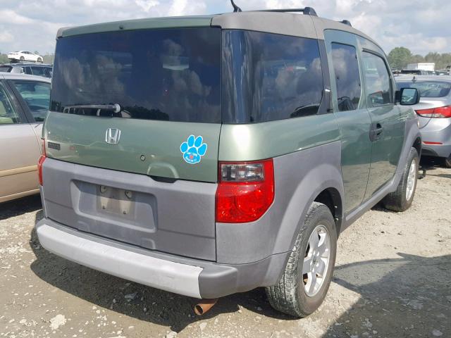 5J6YH18513L016075 - 2003 HONDA ELEMENT EX GREEN photo 4