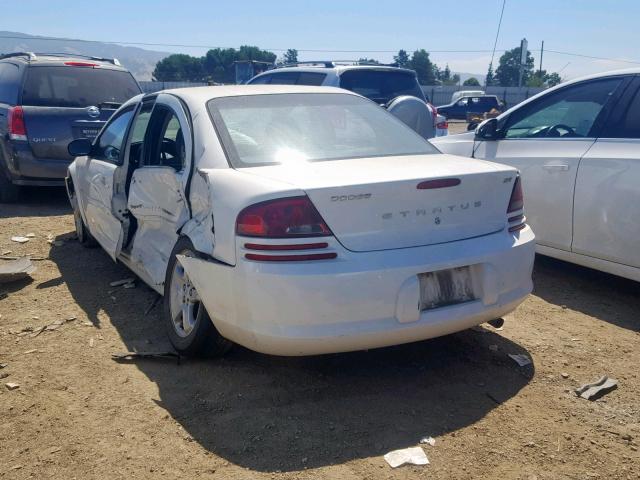 1B3EL46X92N313533 - 2002 DODGE STRATUS SE WHITE photo 3