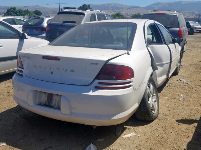 1B3EL46X92N313533 - 2002 DODGE STRATUS SE WHITE photo 4