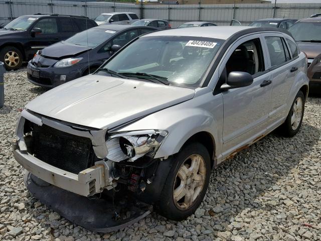 1B3HB48B67D248316 - 2007 DODGE CALIBER SX SILVER photo 2