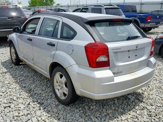 1B3HB48B67D248316 - 2007 DODGE CALIBER SX SILVER photo 3