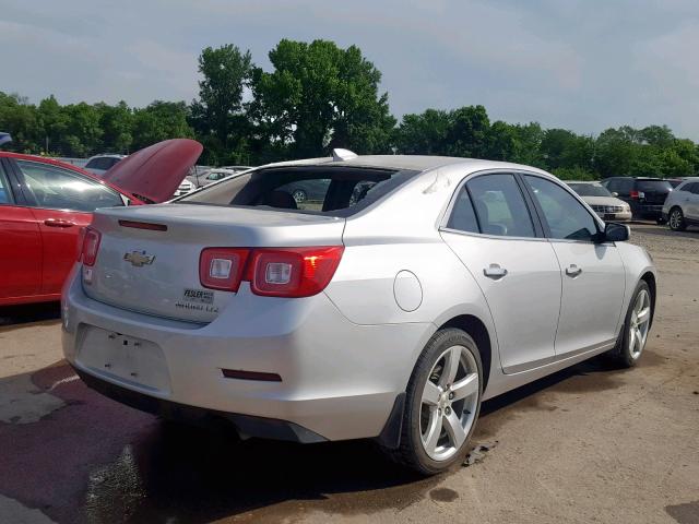 1G11G5SXXFF108258 - 2015 CHEVROLET MALIBU LTZ 银色 照片 4