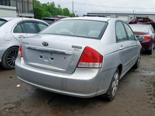 KNAFE122875410863 - 2007 KIA SPECTRA EX SILVER photo 4