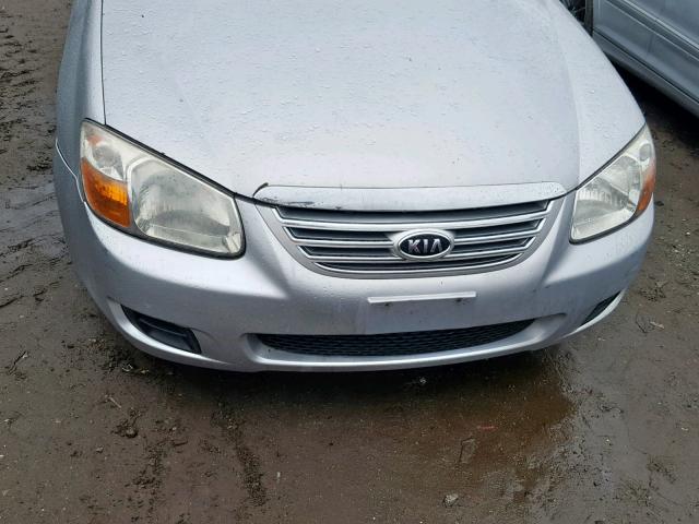 KNAFE122875410863 - 2007 KIA SPECTRA EX SILVER photo 7