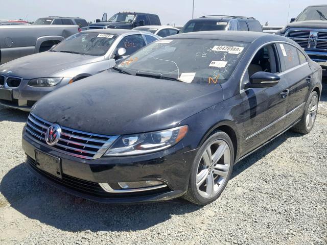 WVWHU7AN3DE500852 - 2013 VOLKSWAGEN CC LUXURY BLACK photo 2