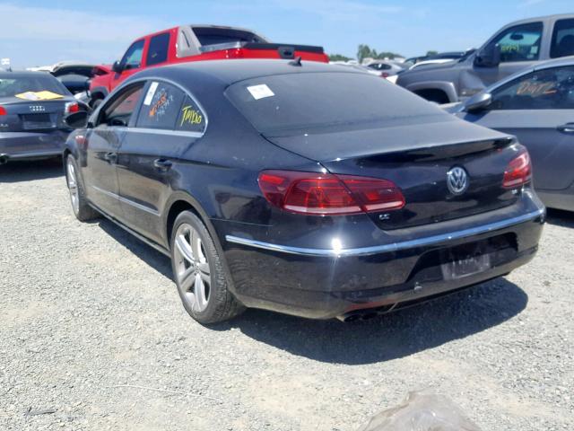 WVWHU7AN3DE500852 - 2013 VOLKSWAGEN CC LUXURY BLACK photo 3