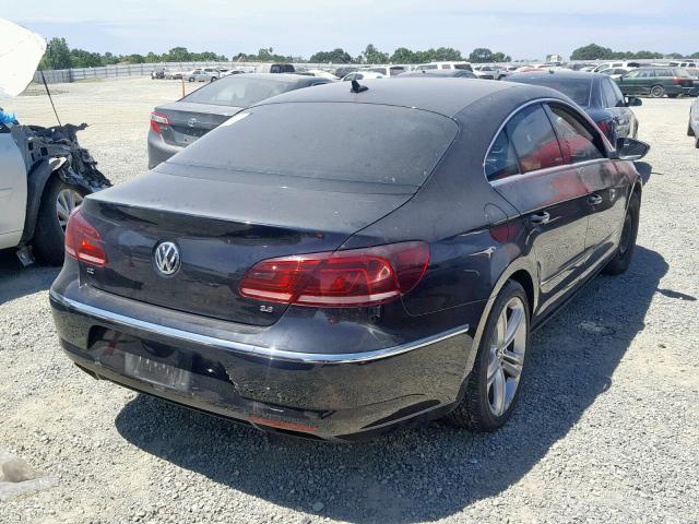 WVWHU7AN3DE500852 - 2013 VOLKSWAGEN CC LUXURY BLACK photo 4