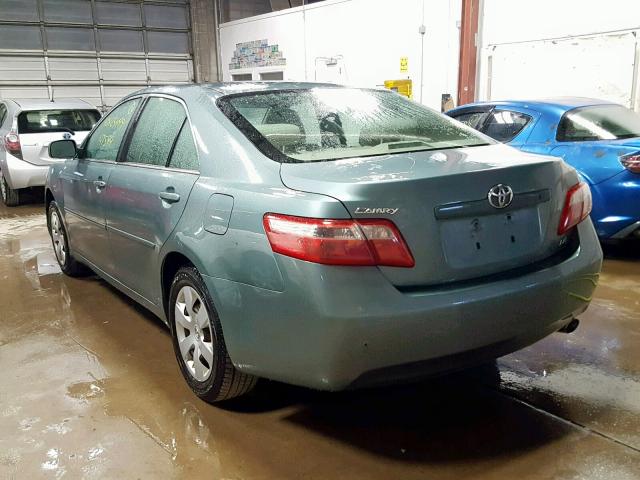 4T1BE46K87U700406 - 2007 TOYOTA CAMRY NEW GREEN photo 3