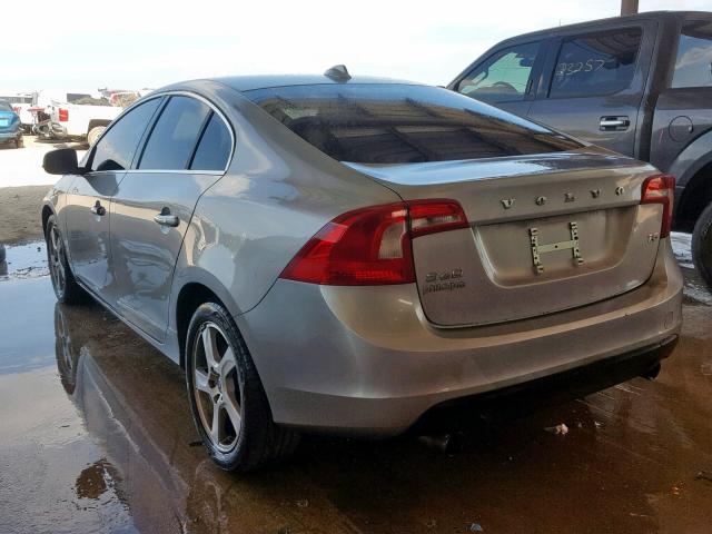 YV1612FS6D1226727 - 2013 VOLVO S60 T5 SILVER photo 3