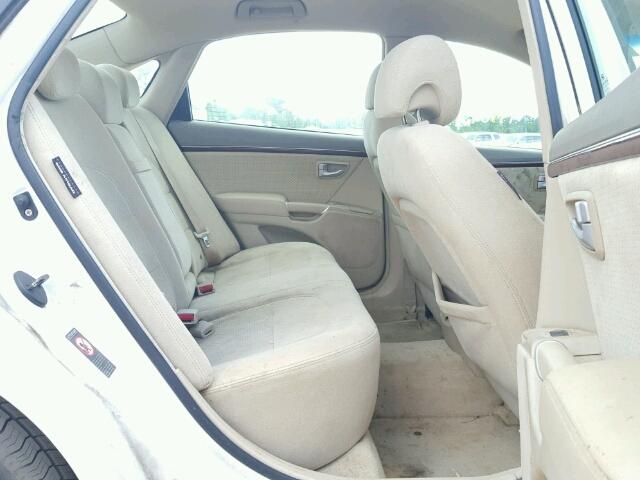 KMHFC46D77A181973 - 2007 HYUNDAI AZERA GLS WHITE photo 6