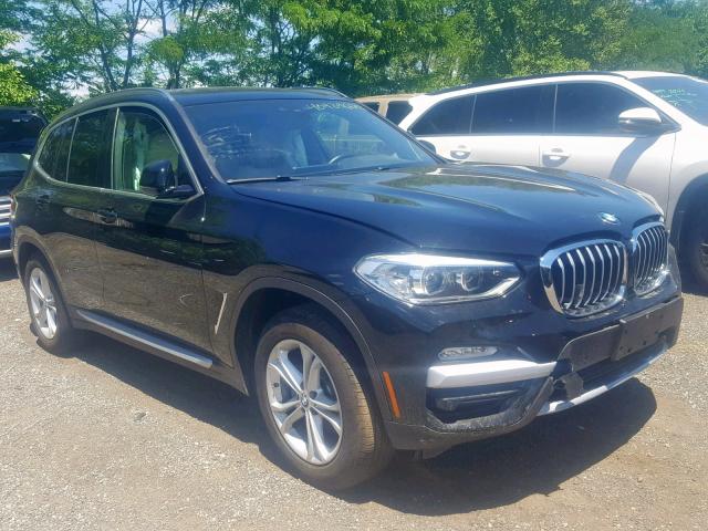 5UXTR9C54KLE12486 - 2019 BMW X3 XDRIVE3 BLACK photo 1